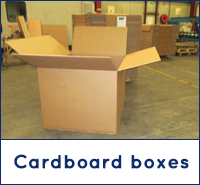 cardboard boxes